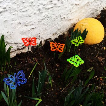 Set de 5 petites décorations de jardin 'Comma Butterfly' 6