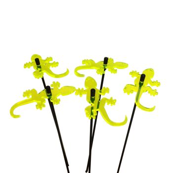 Lot de 5 petites décorations de jardin 'Gecko' 3