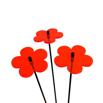 Kleine Gartendeko Ornamente 3er-Set 'Blossom'