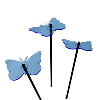 Lot de 3 décorations de jardin moyennes 'Gatekeeper Butterfly' 4