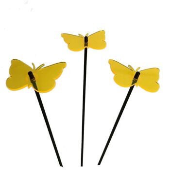 Lot de 3 décorations de jardin moyennes 'Gatekeeper Butterfly' 43