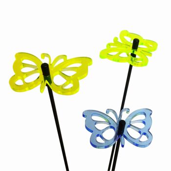 Set de 3 petites décorations de jardin 'Comma Butterfly' 3