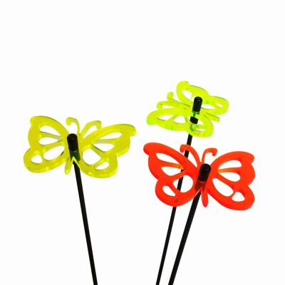 Kleine Gartendeko Ornamente 3er Set 'Comma Butterfly'