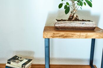 étagère modulable avec bord naturel en bois de chêne - 50 cm - 25 mm 4