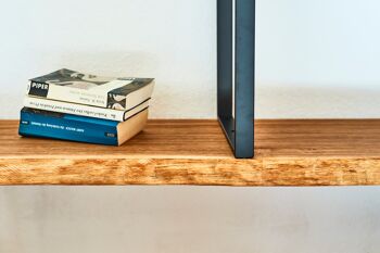 étagère modulable avec bord naturel en bois de chêne - 50 cm - 25 mm 5
