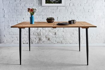 Table à manger chêne / table de cuisine chêne / table de jardin / unique - 120 x 70 cm 1