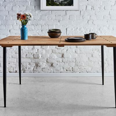 Tavolo da pranzo rovere / tavolo da cucina rovere / tavolo da giardino / unico - 140 x 90 cm