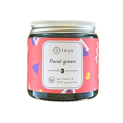 no 3. floral green - small (25g)
