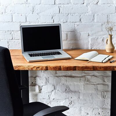 bureau unique en chêne / one of a kind / chemins de table - 100 cm - pieds en épingle à cheveux