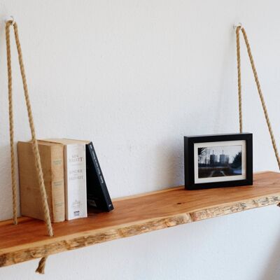 unique oak hanging shelf / bookshelf - 50 cm