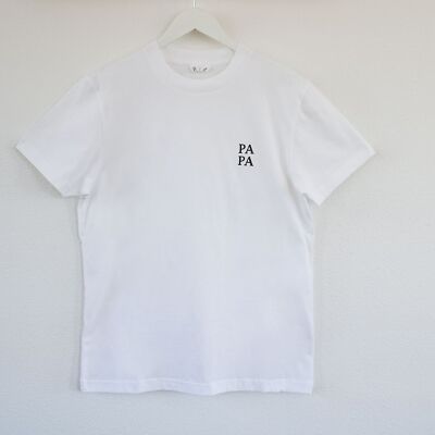 Statement T-Shirt "PAPA" (Weiß)