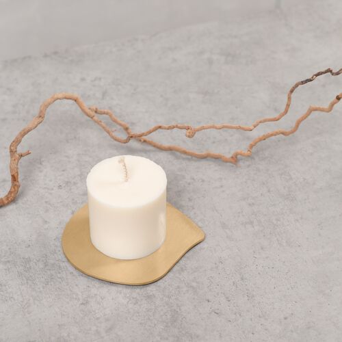 Candle plate | stainless steel or brass