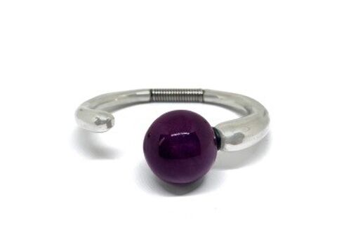 Pulsera muelle con bola intercambiable