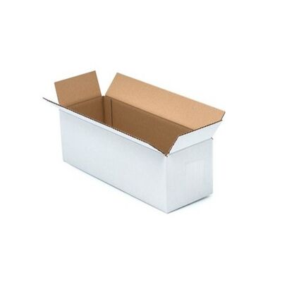 Weiße Box für Kerzenhalter 35x12x12