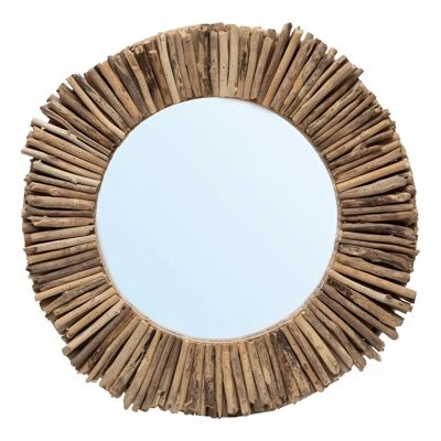 Specchio Halo Driftwood - Naturale - M
