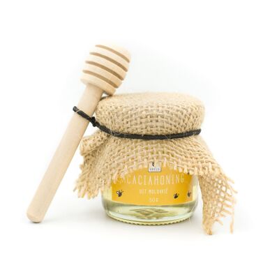 Honey jar with spoon