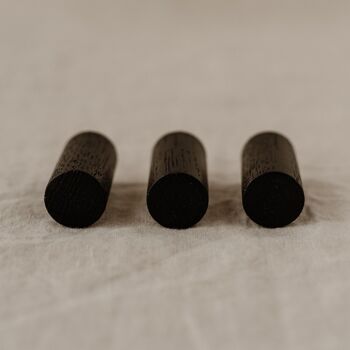 Crochets muraux noirs en lot de 3 (UE = 6 sets) 2