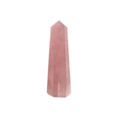 Obelisk Tower, 8-10cm, Rose Quartz