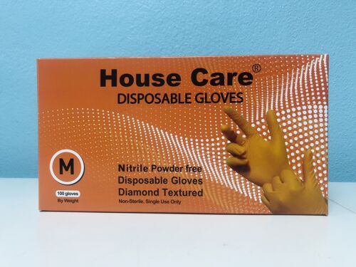 Nitrile Glove Orange 8.6 G ( S,M,L,XL )-SM Pack 100 gloves