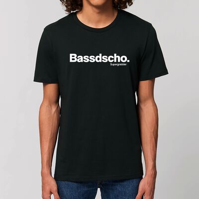 T-Shirt Unisex „Bassdscho.“, schwarz