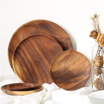 Assiette en bois I Acacia (20 cm) 2