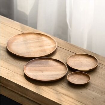 Assiette en bois I Acacia (20 cm) 4