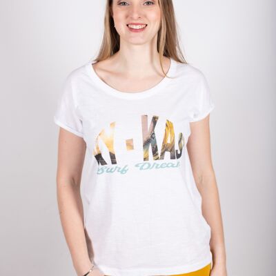 T-SHIRT DA DONNA IN COTONE BIOLOGICO SURF2 KY-KAS