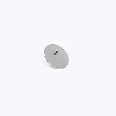 Boucle Éclipse - Plaqué palladium - Clou 2mm du même plaquage