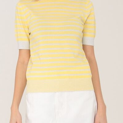 Yellow striped sweater