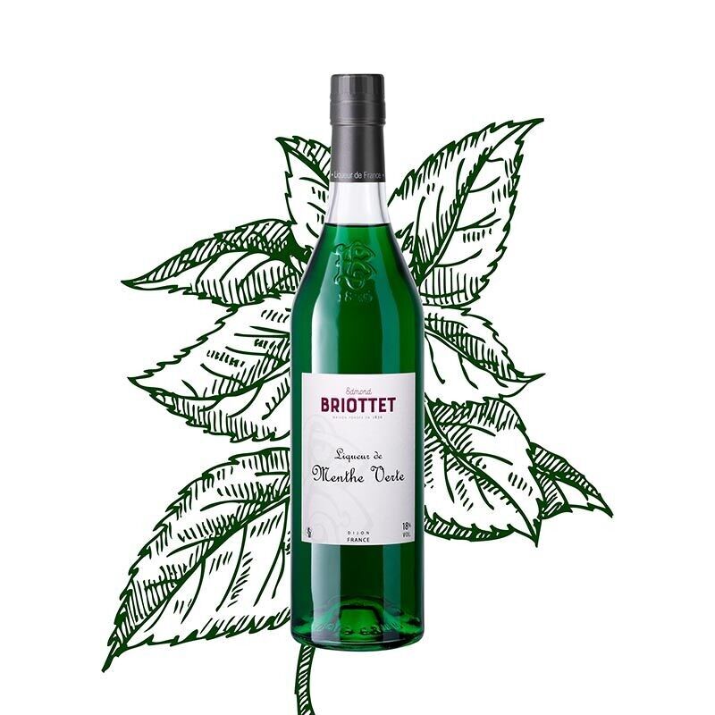 Grüner Minzlikör 70 cl 21 % Briottet