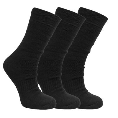 Chaussettes d'extérieur thermo | chaussettes homme | coton | ensemble – 3 paires | Différentes tailles
