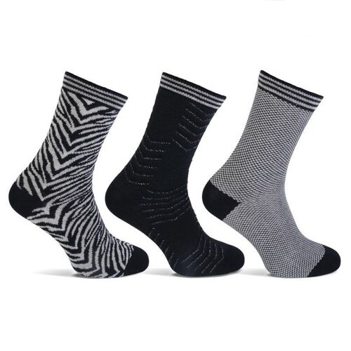 Sokken Teckel | limited edition | zwart | dames sokken | 3-pack | Maat 36-42