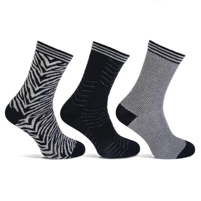Calcetines Teckel | edición limitada | negro | calcetines de mujer | paquete de 3 | Talla 36-42