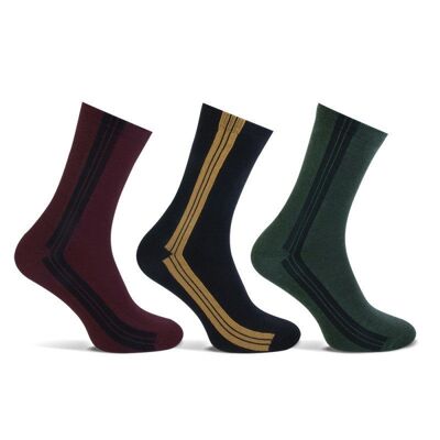 Socks Dachshund | limited edition | striped socks | 3-pack | Size 36-42