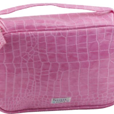 Bag MocCroc pink cosmetic bag bag
