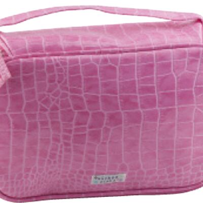 Bag MocCroc pinke Kosmetiktasche Tasche