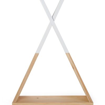 CHILDHOME, Small “teepee” shelf natural / white - CHILDHOME
