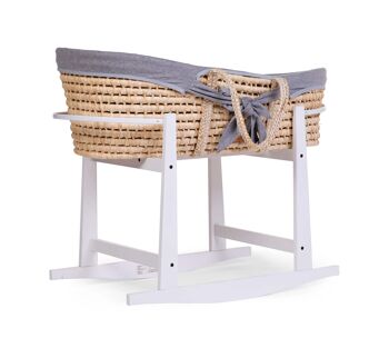 CHILDHOME, Rocking stand for moses basket white - CHILDHOME 6