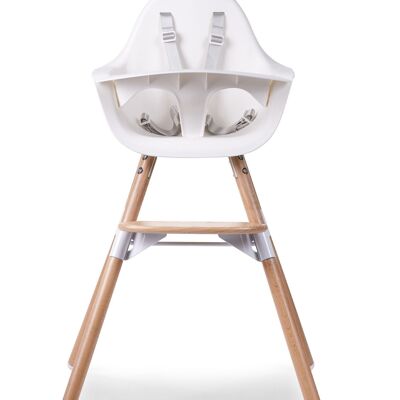 CHILDHOME, EVOLU 2 CHAIR NATURAL / WHITE 2 in 1 + BAR, CHILDHOME