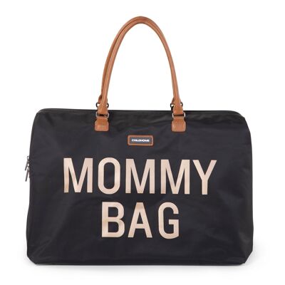 CHILDHOME, Mommy bag large black/gold