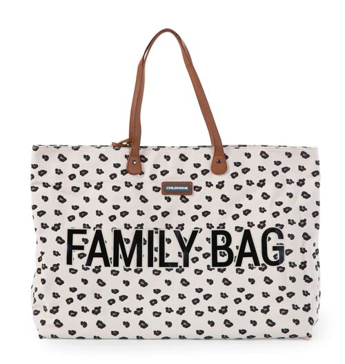 CHILDHOME, Family bag canvas leopard