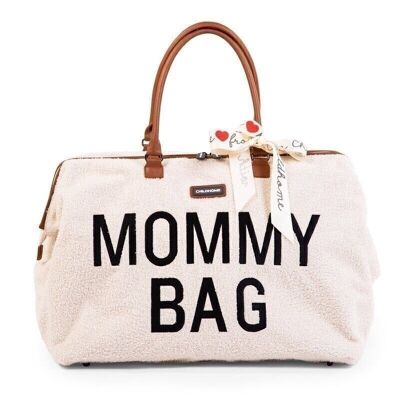 CHILDHOME, Mommy bag sac a langer - teddy ecru