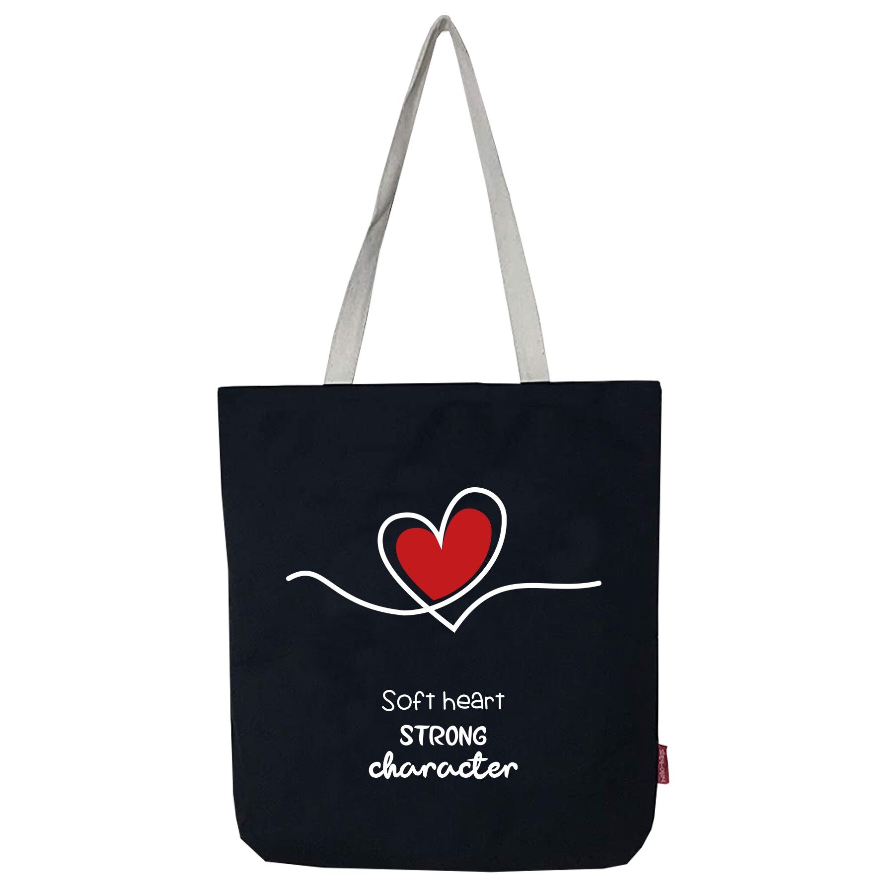 Borsa tote, 100% cotone, modello "Softheart".