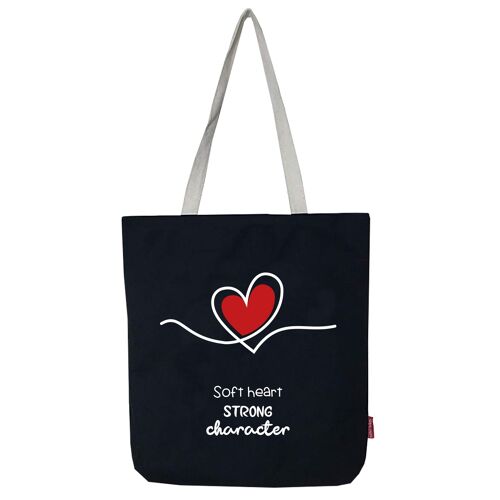 Tote bag, 100% cotton, "Softheart" model