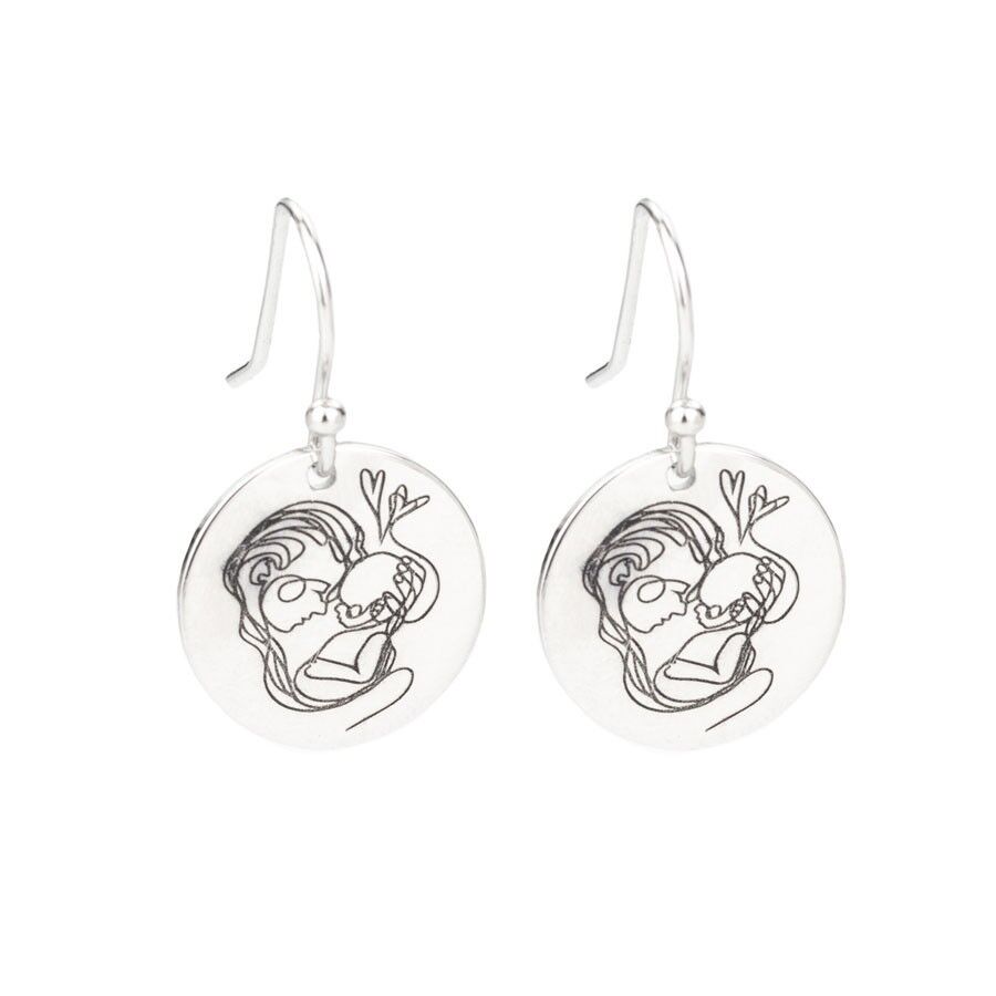 Pendientes de plata Mamá (Earring)