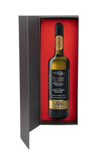 Riccolivo Premium Huile d'Olive Extra Vierge 750 ml - en boîte individuelle 1