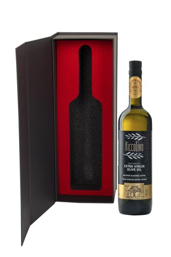Riccolivo Premium Huile d'Olive Extra Vierge 750 ml - en boîte individuelle 2