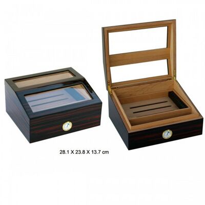 30 Zigarren HUMIDOR mit Glas / 133