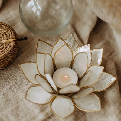 Lotus tea light - Natural