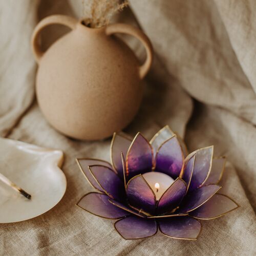 Lotus waxinelichtje - Violet